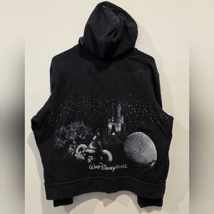 Disney Black Zip-Up Hoodie
